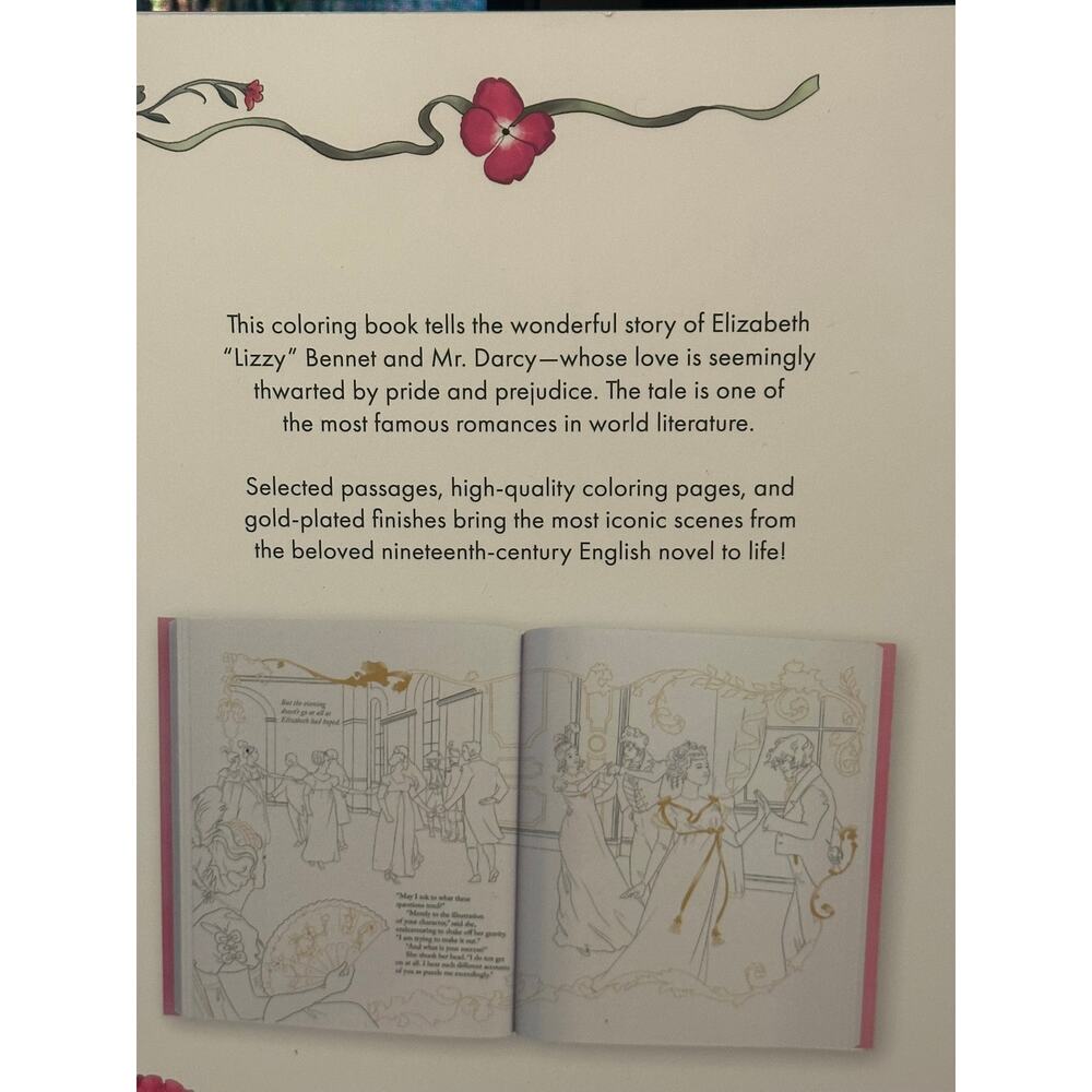 Color Your Classics Pride and Prejudice The Big Jane Austen Coloring Book NEW - Picture 3 of 3